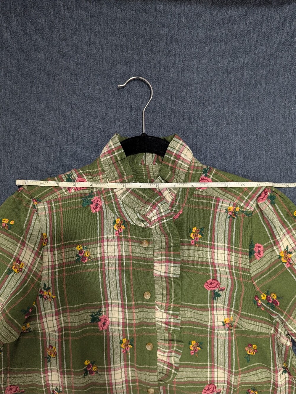 NWT Sezane Chlo Shirt Flowery Embroidery Tiles Fields - Picture 5 of 8
